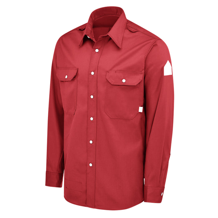 Bulwark® FR iQ Series® Men's Midweight Comfort Snap-Front Woven Shirt CAT 1 - QS28