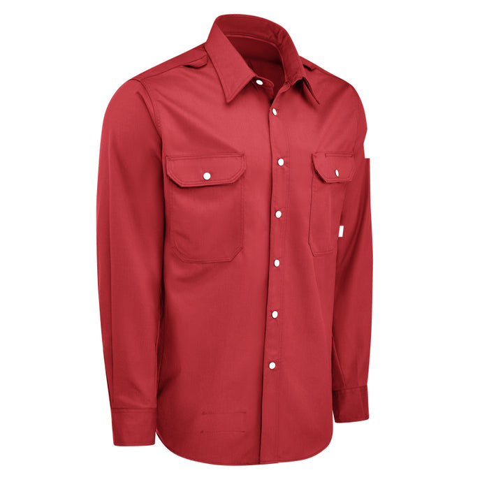 Bulwark® FR iQ Series® Men's Midweight Comfort Snap-Front Woven Shirt CAT 1 - QS28