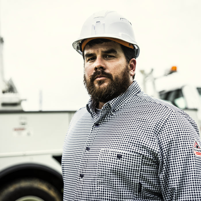 Bulwark® Flame Resistant  Flex Knit Button Down Shirt CAT 2 - STG2