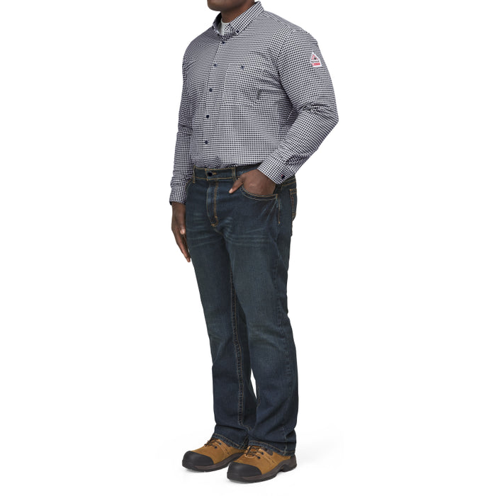 Bulwark® Flame Resistant  Flex Knit Button Down Shirt CAT 2 - STG2