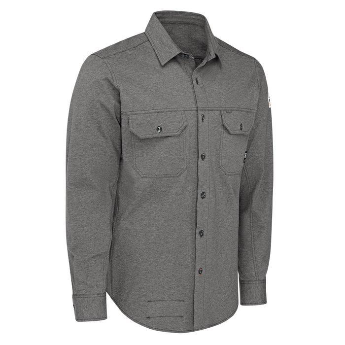 Bulwark® FR Lightweight Flex Knit Button Down Shirt CAT 2 - STG4