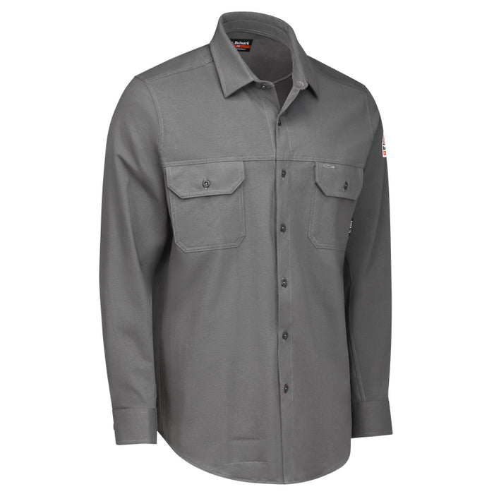 Bulwark® FR Lightweight Flex Knit Button Down Shirt CAT 2 - STG4