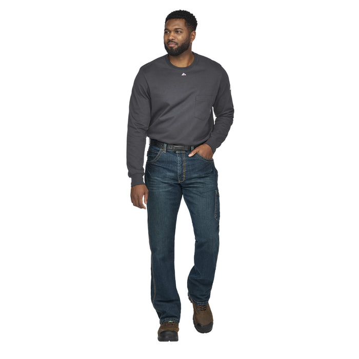 Bulwark® FR Men's Lightweight Flex Knit Henley CAT 2 - STL2