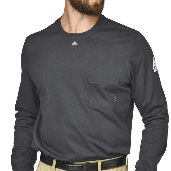 Bulwark® FR Men's Lightweight Flex Knit Henley CAT 2 - STL2