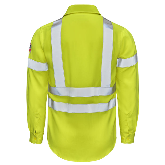 Bulwark® FR Men's Hi-Visibility Ansi Class 3 Work Shirt CAT 2 - S1W2