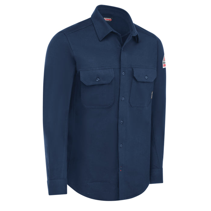 Bulwark® FR Lightweight Flex Knit Button Down Shirt CAT 2 - STG4