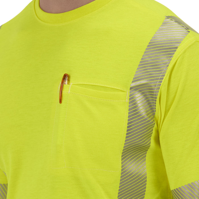 Bulwark® Hi-Visibility Lightweight Colorblock  FR Long Sleeve T-Shirt CAT 2 - SMB2