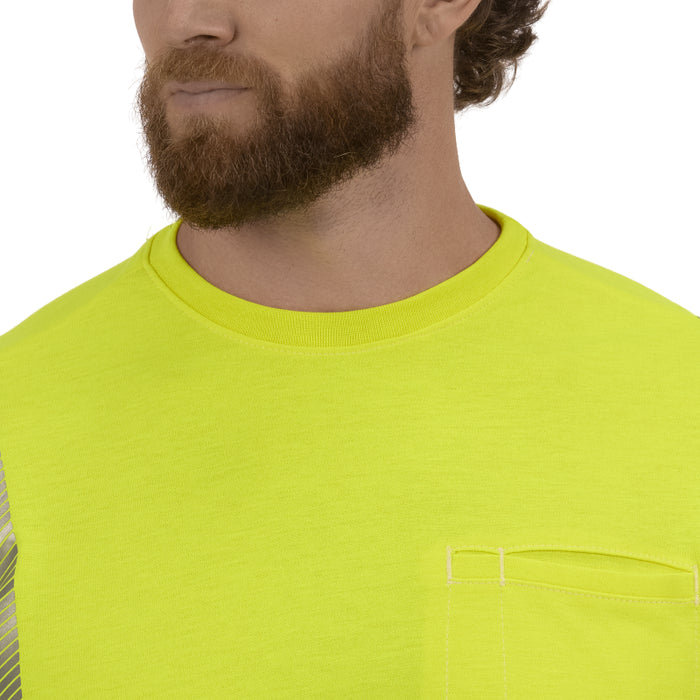 Bulwark® Hi-Visibility Lightweight Colorblock  FR Long Sleeve T-Shirt CAT 2 - SMB2
