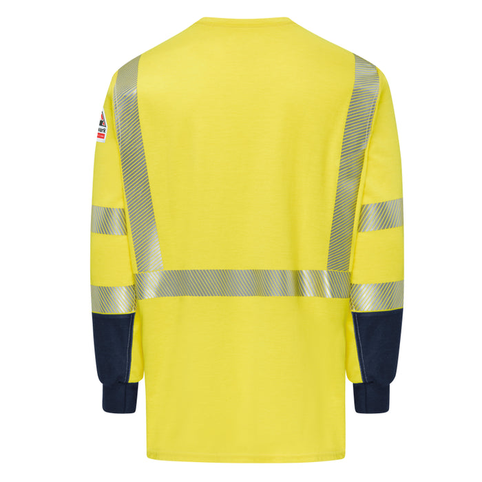 Bulwark® Hi-Visibility Lightweight Colorblock  FR Long Sleeve T-Shirt CAT 2 - SMB2