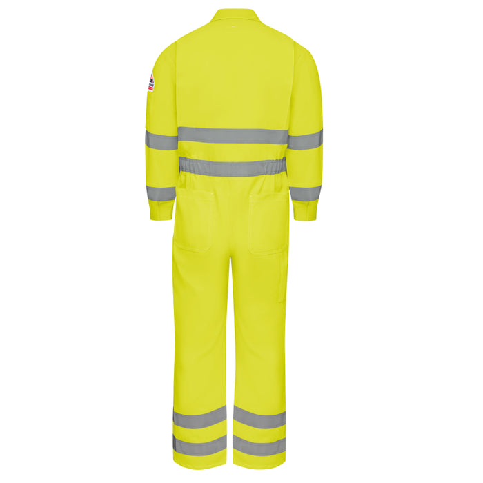 Bulwark® Men's Lightweight FR Hi-Visibility Deluxe Coverall with Reflective Trim - CMD8