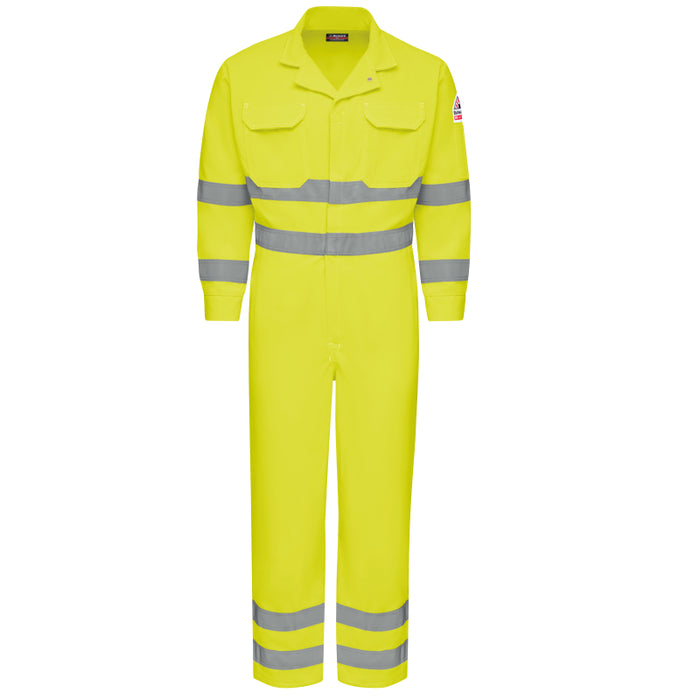 Bulwark® Men's Lightweight FR Hi-Visibility Deluxe Coverall with Reflective Trim - CMD8