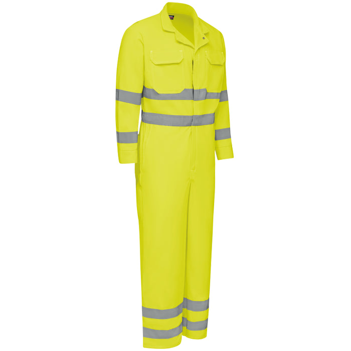 Bulwark® Men's Lightweight FR Hi-Visibility Deluxe Coverall with Reflective Trim - CMD8