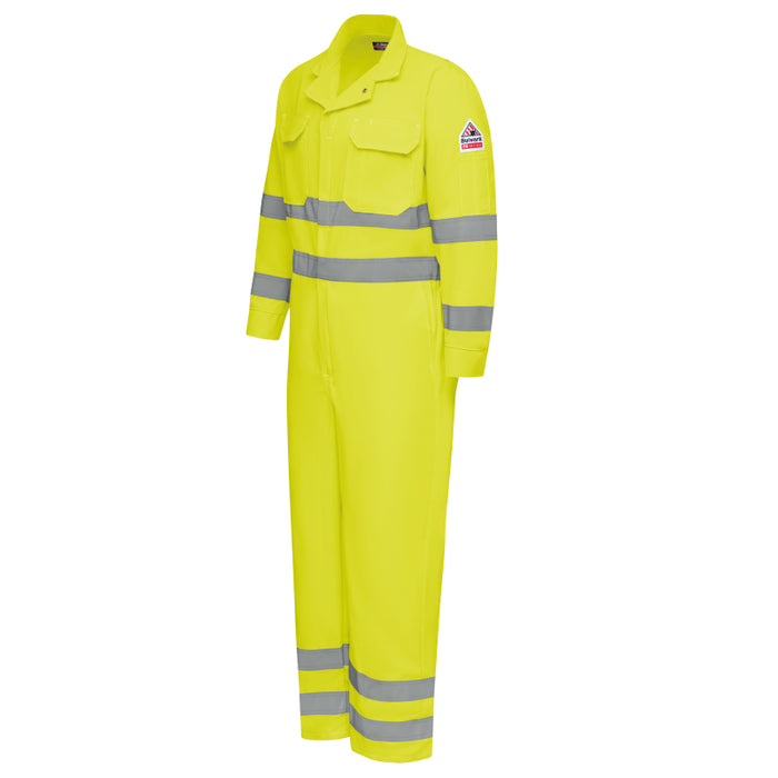 Bulwark® Men's Lightweight FR Hi-Visibility Deluxe Coverall with Reflective Trim - CMD8