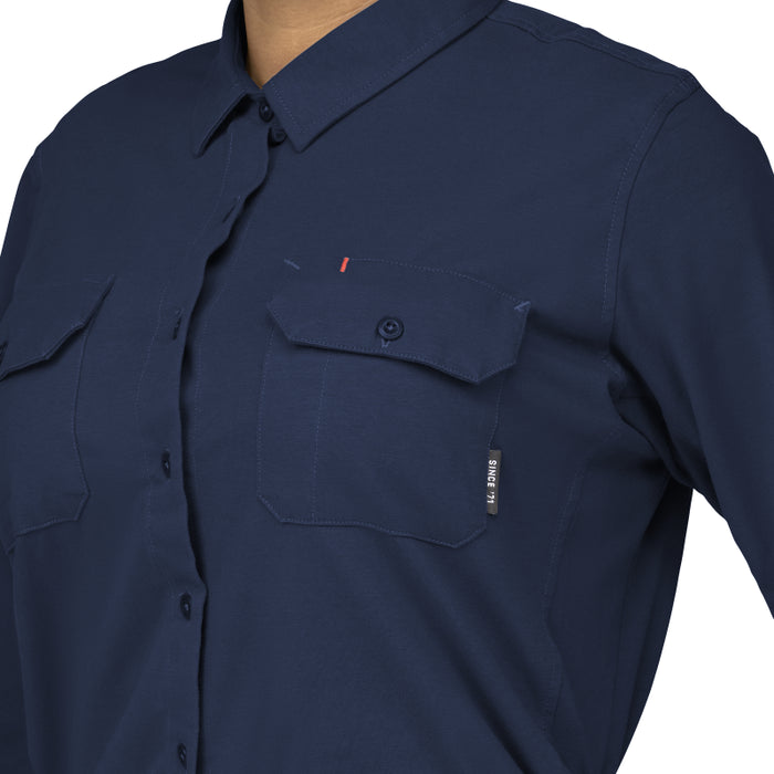 Bulwark® Women's Flex FR Knit Button Down Shirt CAT 2 - STG5