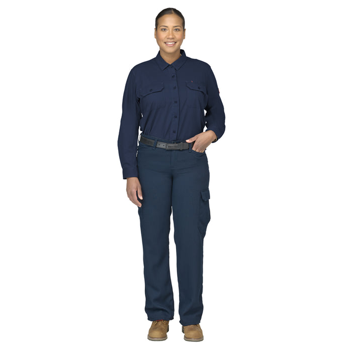Bulwark® Women's Flex FR Knit Button Down Shirt CAT 2 - STG5