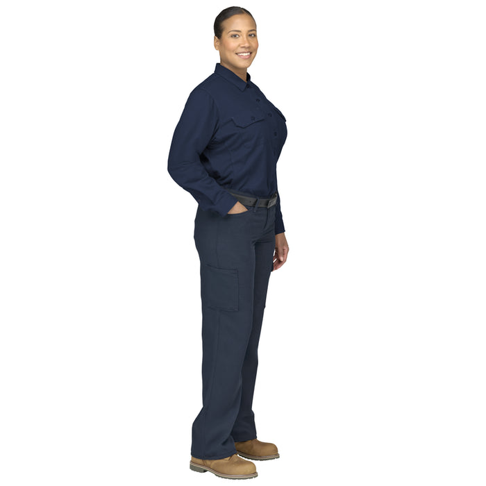 Bulwark® Women's Flex FR Knit Button Down Shirt CAT 2 - STG5