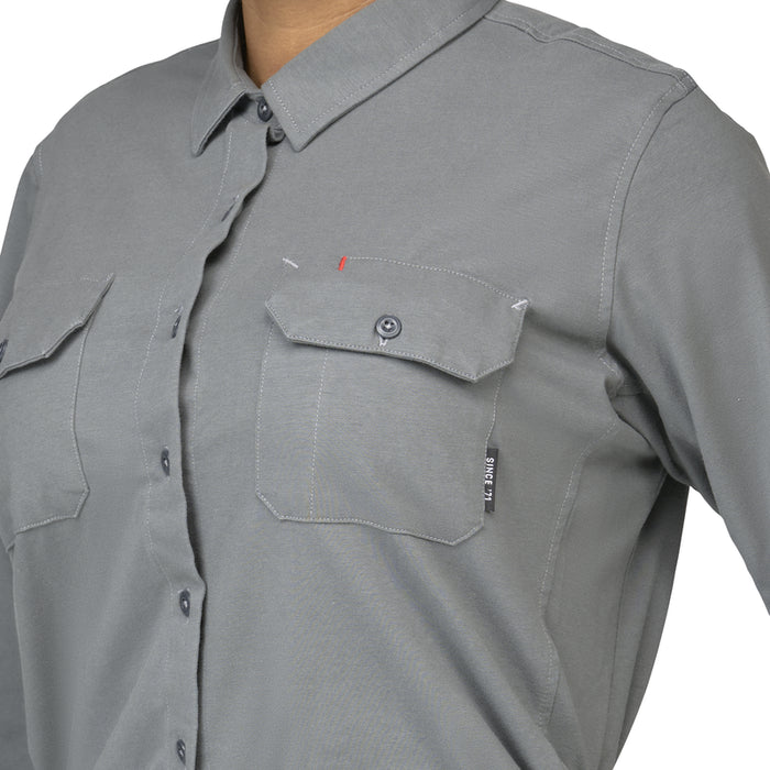 Bulwark® Women's Flex FR Knit Button Down Shirt CAT 2 - STG5