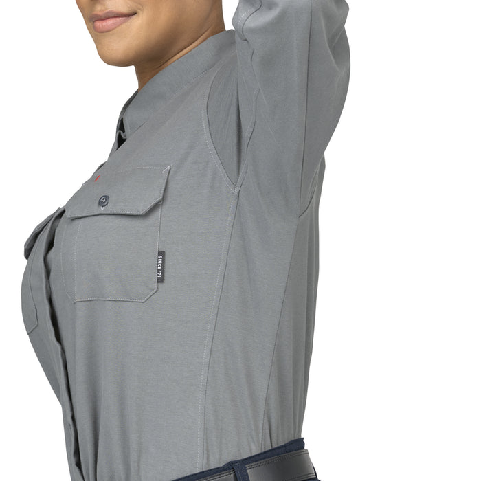 Bulwark® Women's Flex FR Knit Button Down Shirt CAT 2 - STG5