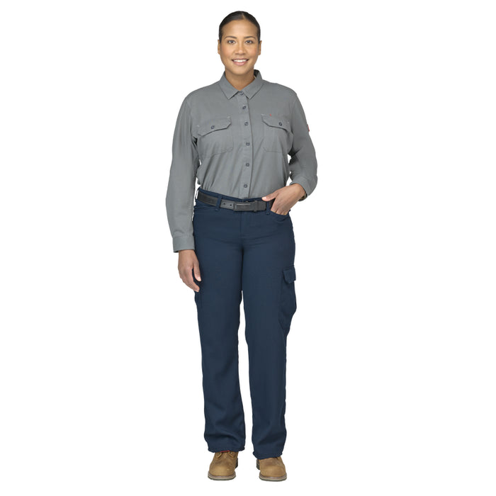 Bulwark® Women's Flex FR Knit Button Down Shirt CAT 2 - STG5