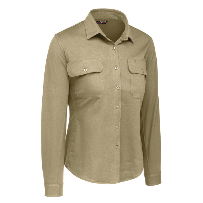 Bulwark® Women's Flex FR Knit Button Down Shirt CAT 2 - STG5
