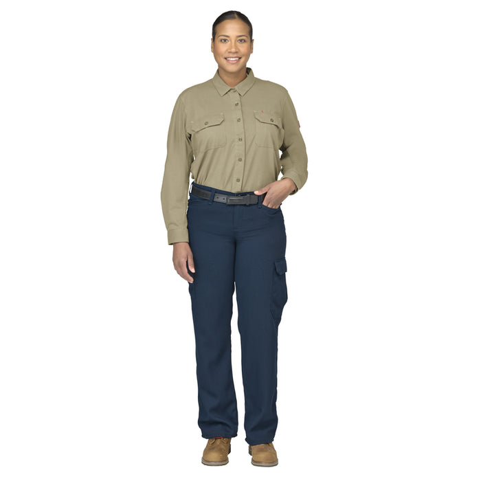 Bulwark® Women's Flex FR Knit Button Down Shirt CAT 2 - STG5
