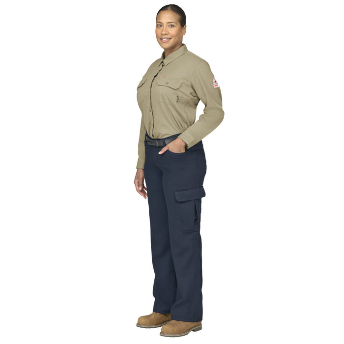 Bulwark® Women's Flex FR Knit Button Down Shirt CAT 2 - STG5