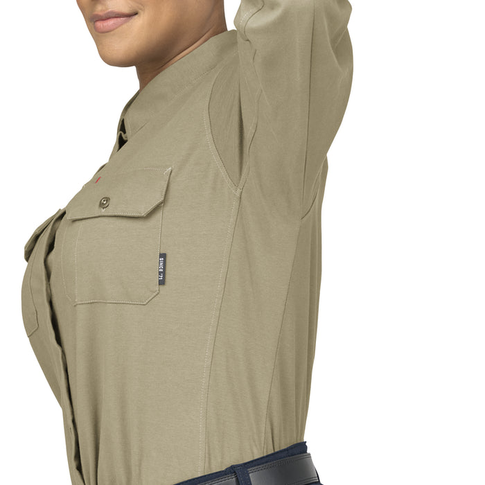 Bulwark® Women's Flex FR Knit Button Down Shirt CAT 2 - STG5