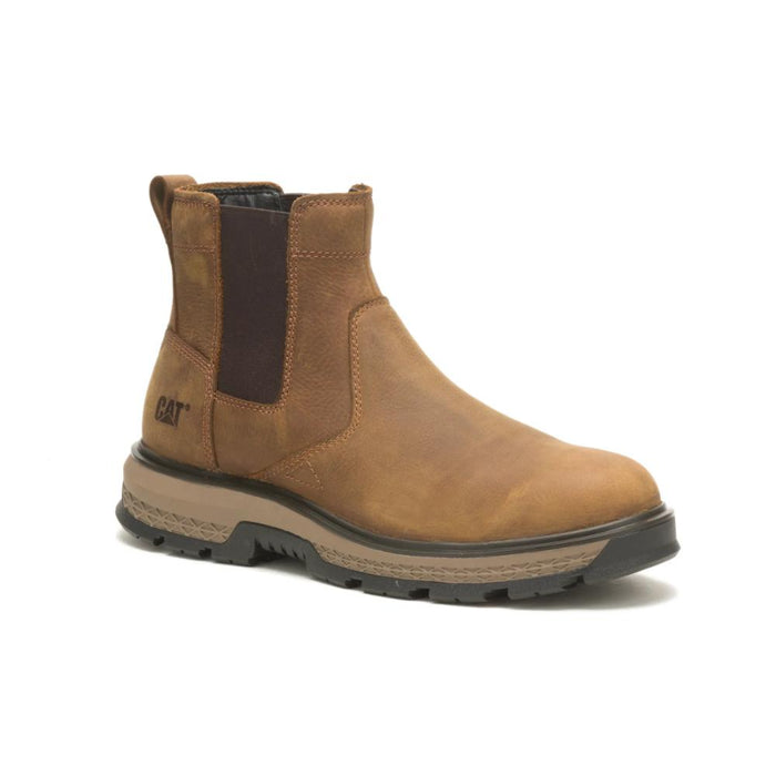 CAT Exposition Men's Chelsea Soft Toe Work Boots Pyramid - P51060