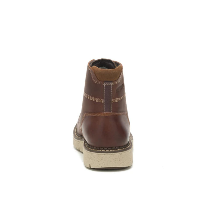 CAT Men's Covert Full Grain Leather Casual Work Boots Leather Brown - P725361