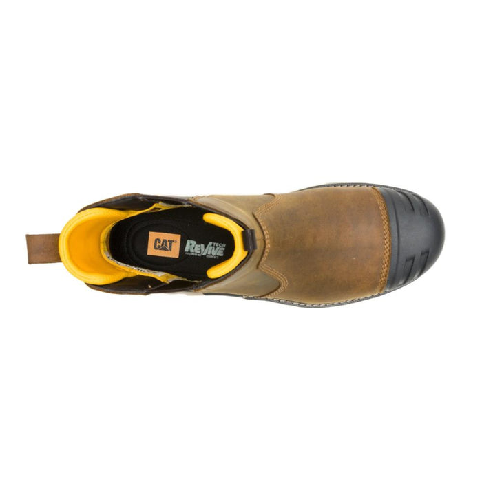 CAT Men's Excavator PowerSpring™ Technology Chelsea Waterproof Composite Toe Work Boots