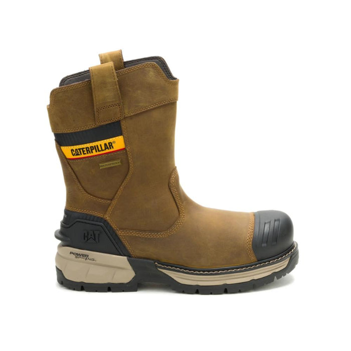 CAT Men's Excavator PowerSpring Wellington Waterproof Composite Toe Work Boots Pyramid - P91832