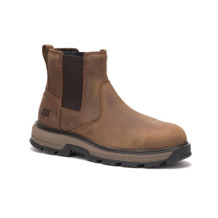 CAT Men's Exposition Chelsea Alloy Toe Work Boots Pyramid - P91369