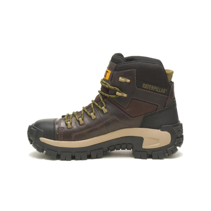 CAT Men's Invader Hiker Waterproof Composite Toe Work Boot Coffee Bean - P91541