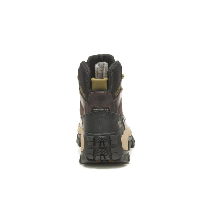 CAT Men's Invader Hiker Waterproof Composite Toe Work Boot Coffee Bean - P91541