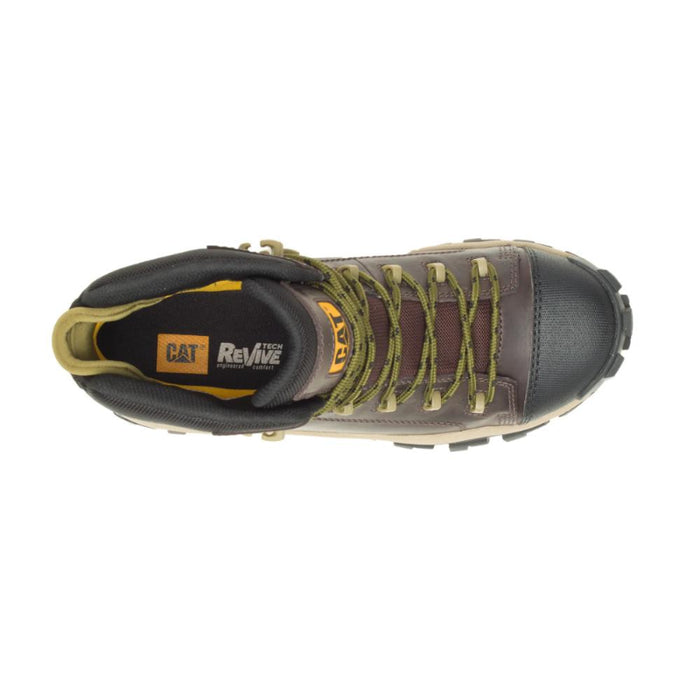 CAT Men's Invader Hiker Waterproof Composite Toe Work Boot Coffee Bean - P91541
