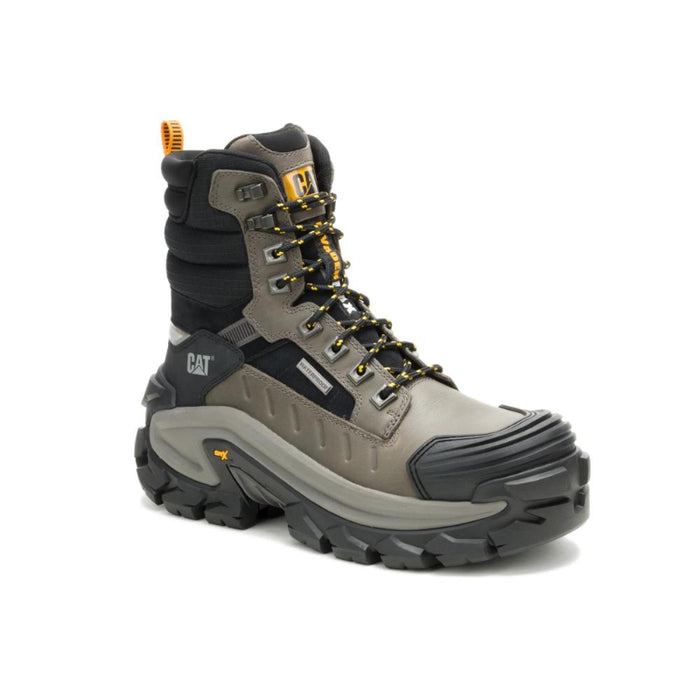 CAT Men's Invader Max 8" Waterproof Thinsulate™ Composite Toe Work Boot Gargoyle - P91822