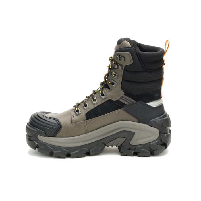 CAT Men's Invader Max 8" Waterproof Thinsulate™ Composite Toe Work Boot Gargoyle - P91822