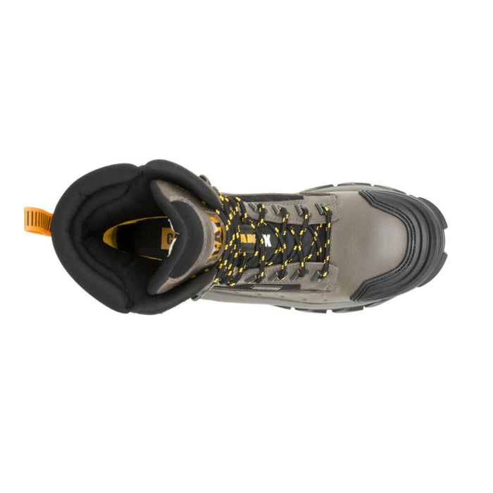 CAT Men's Invader Max 8" Waterproof Thinsulate™ Composite Toe Work Boot Gargoyle - P91822