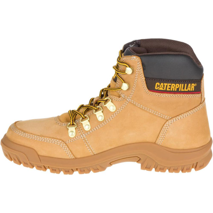 CAT Men's Outline Full Grain Leather Soft Toe Work Boots