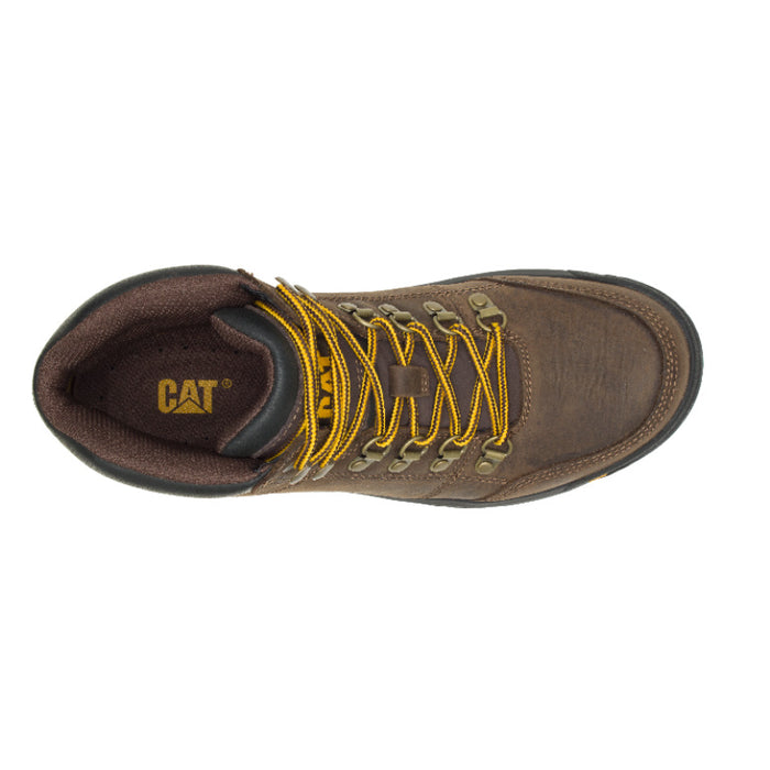 CAT Men's Outline Full Grain Leather Soft Toe Work Boots