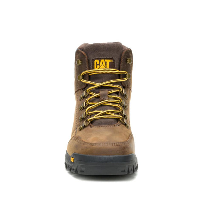 CAT Men's Outline Full Grain Leather Soft Toe Work Boots