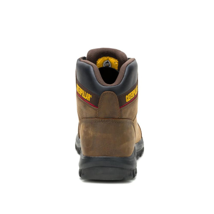 CAT Men's Outline Full Grain Leather Soft Toe Work Boots