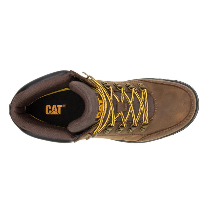 CAT Men's Outline Full Grain Leather Soft Toe Work Boots