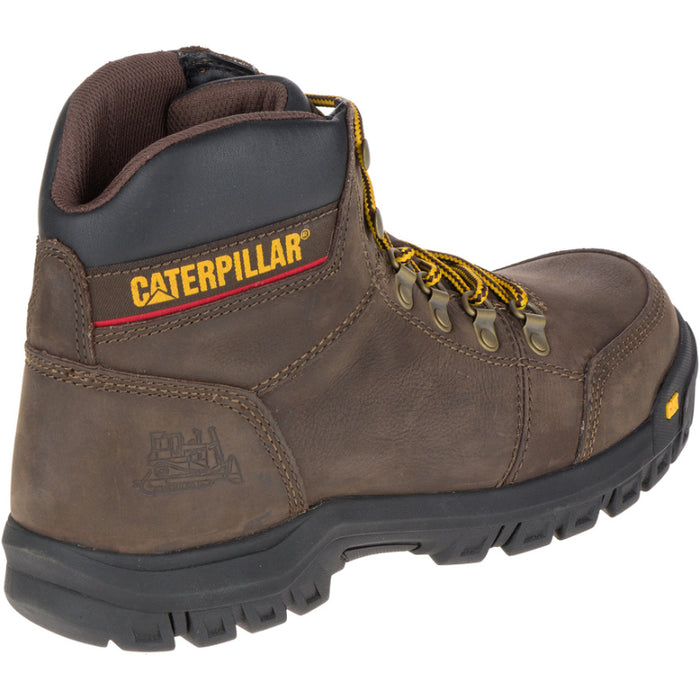 CAT Men's Outline Full Grain Leather Soft Toe Work Boots