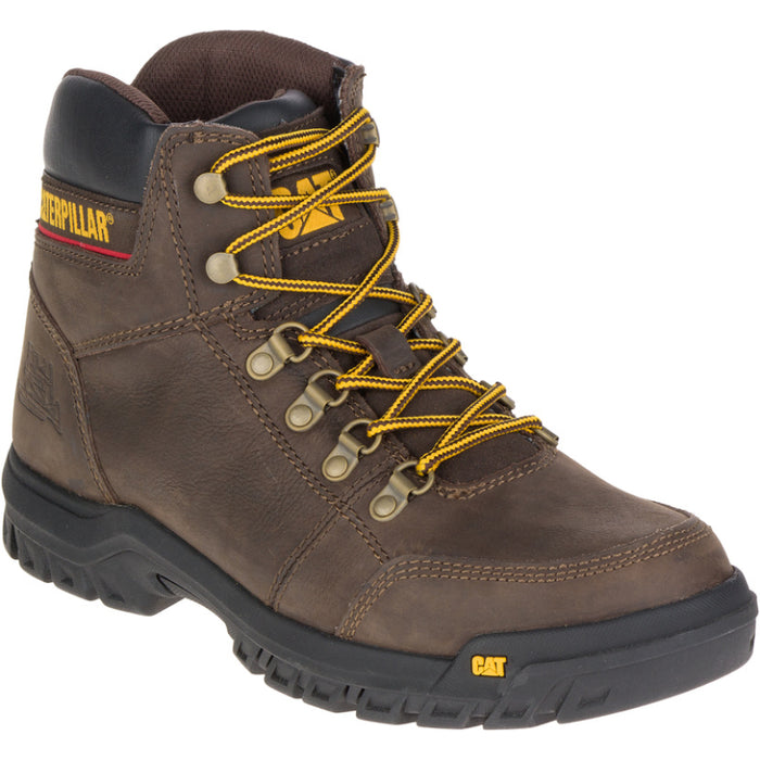 CAT Men's Outline Full Grain Leather Soft Toe Work Boots