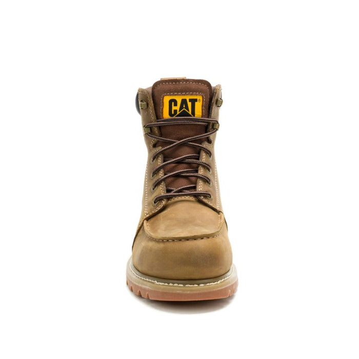 CAT Men's Second Shift Grader Moc Steel Toe Work Boots Dark Wheat - P91855