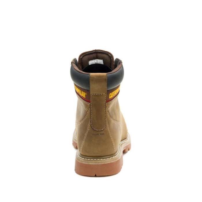 CAT Men's Second Shift Grader Moc Steel Toe Work Boots Dark Wheat - P91855
