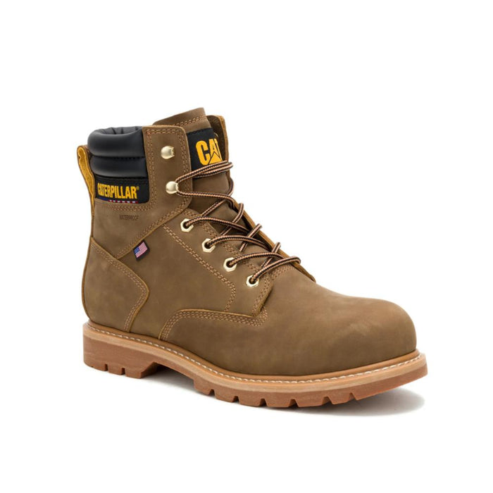CAT Men's Second Shift USA 6" Waterproof Steel Toe Work Boots Pyramid - P91875