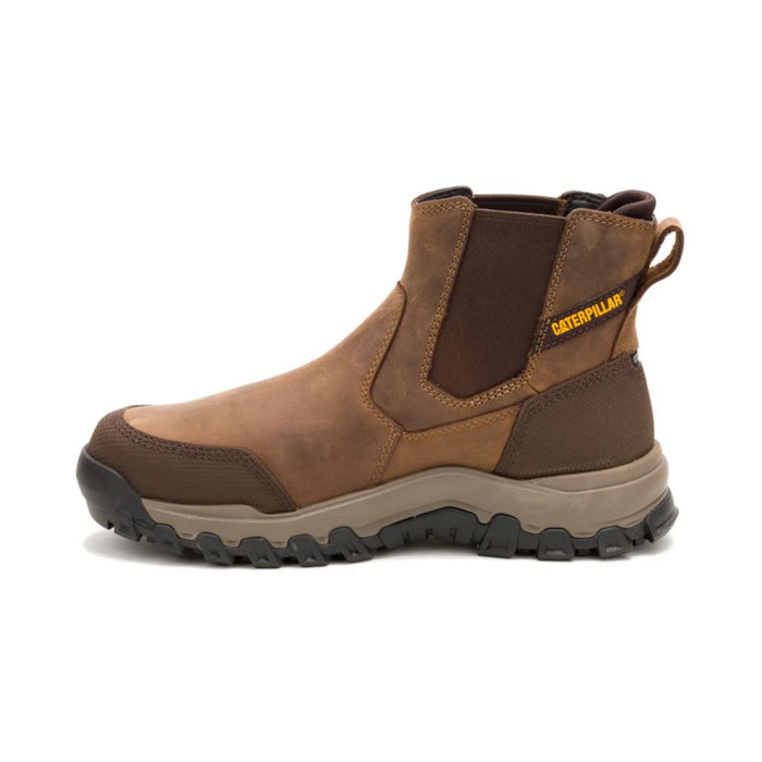 CAT Men's Threshold Rebound Chelsea Waterproof Steel Toe Work Boot Bison - P91783