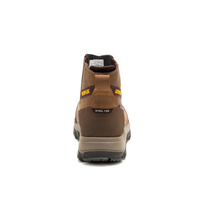 CAT Men's Threshold Rebound Chelsea Waterproof Steel Toe Work Boot Bison - P91783